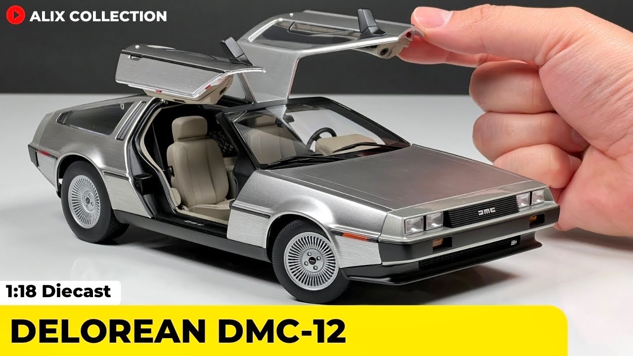 Unboxing of Delorean DMC-12 1:18 Diecast Model Car by AUTOart (4K)