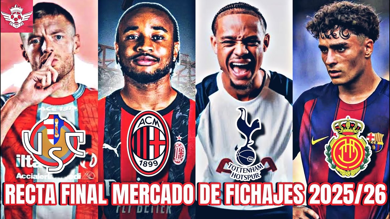 Ultimas HORAS del Mercado de FICHAJES - Vardy Cremonese, Nkunku Mil&aacute;n, Xavi Simons Tottenham y Mas