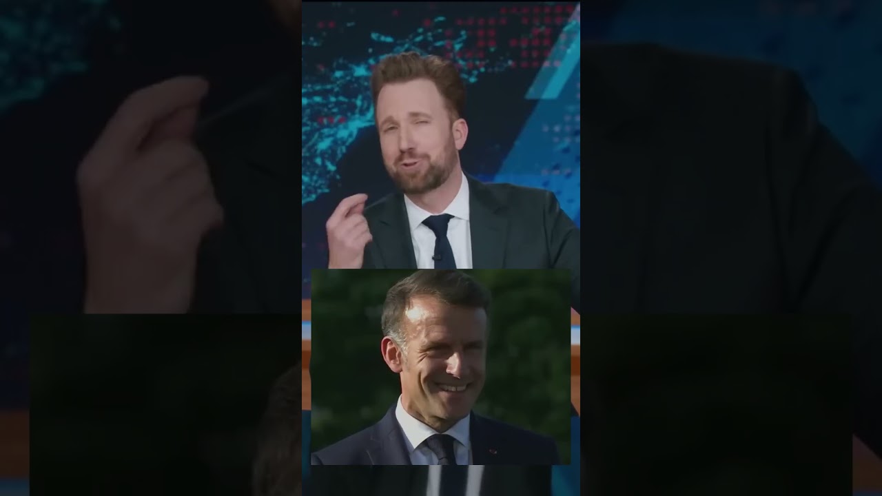 Trump gets a very warm welcome from Macron at G7 😂 #DailyShow #Trump #funny