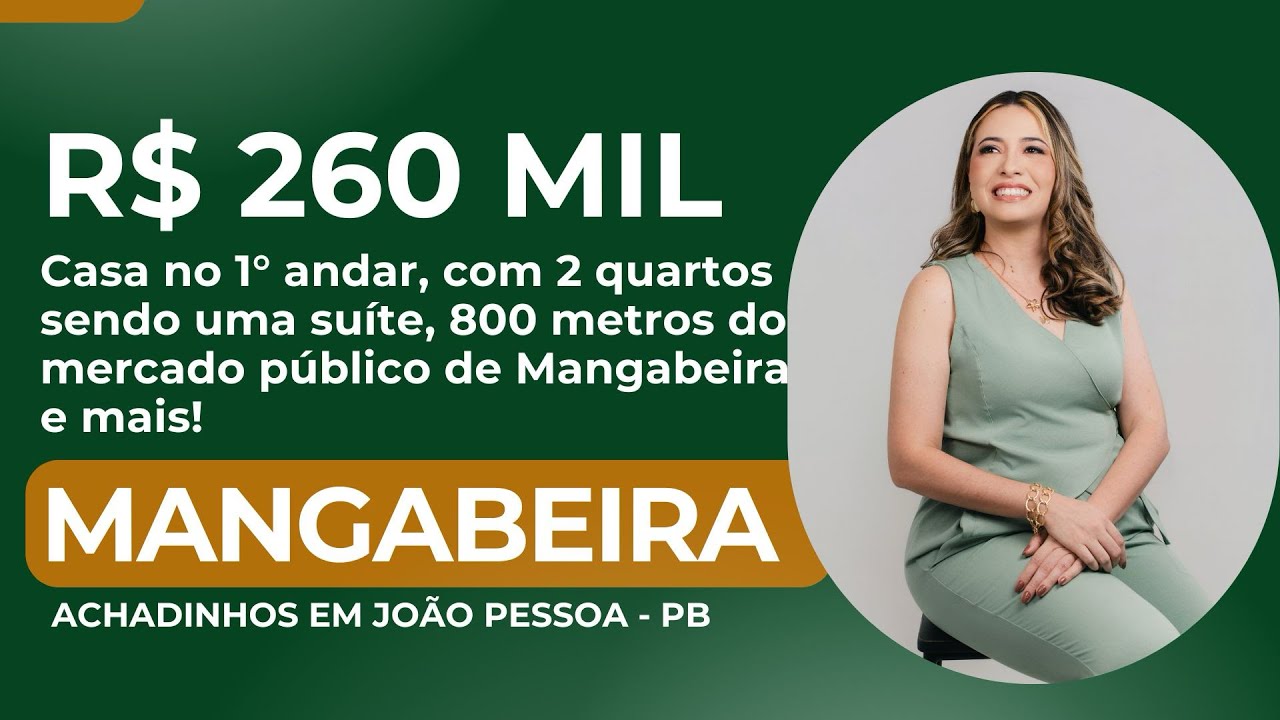 ПРОДАЕТСЯ: 260 000 реалов: дом на 1 этаже в Мангабейре - Жуан Пессоа/PB