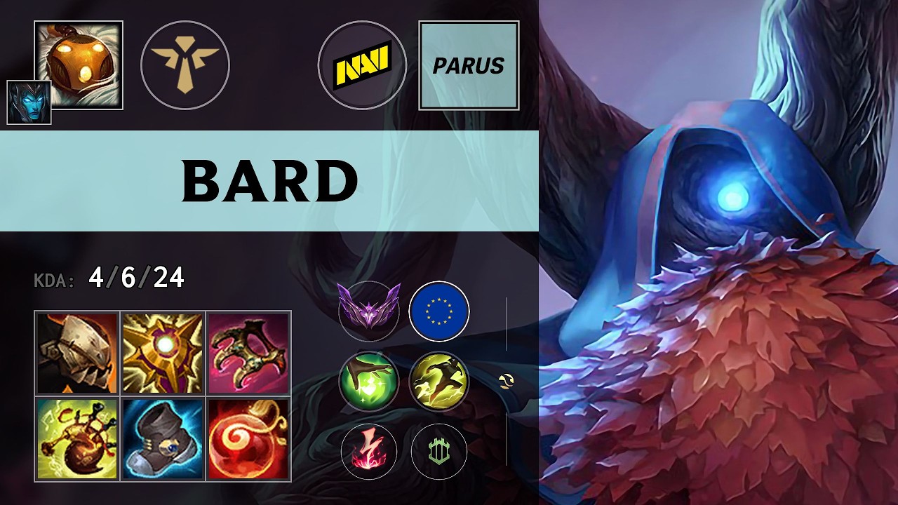 (NAVI Parus) Bard Support vs Nautilus - EUW Master Patch 26.13