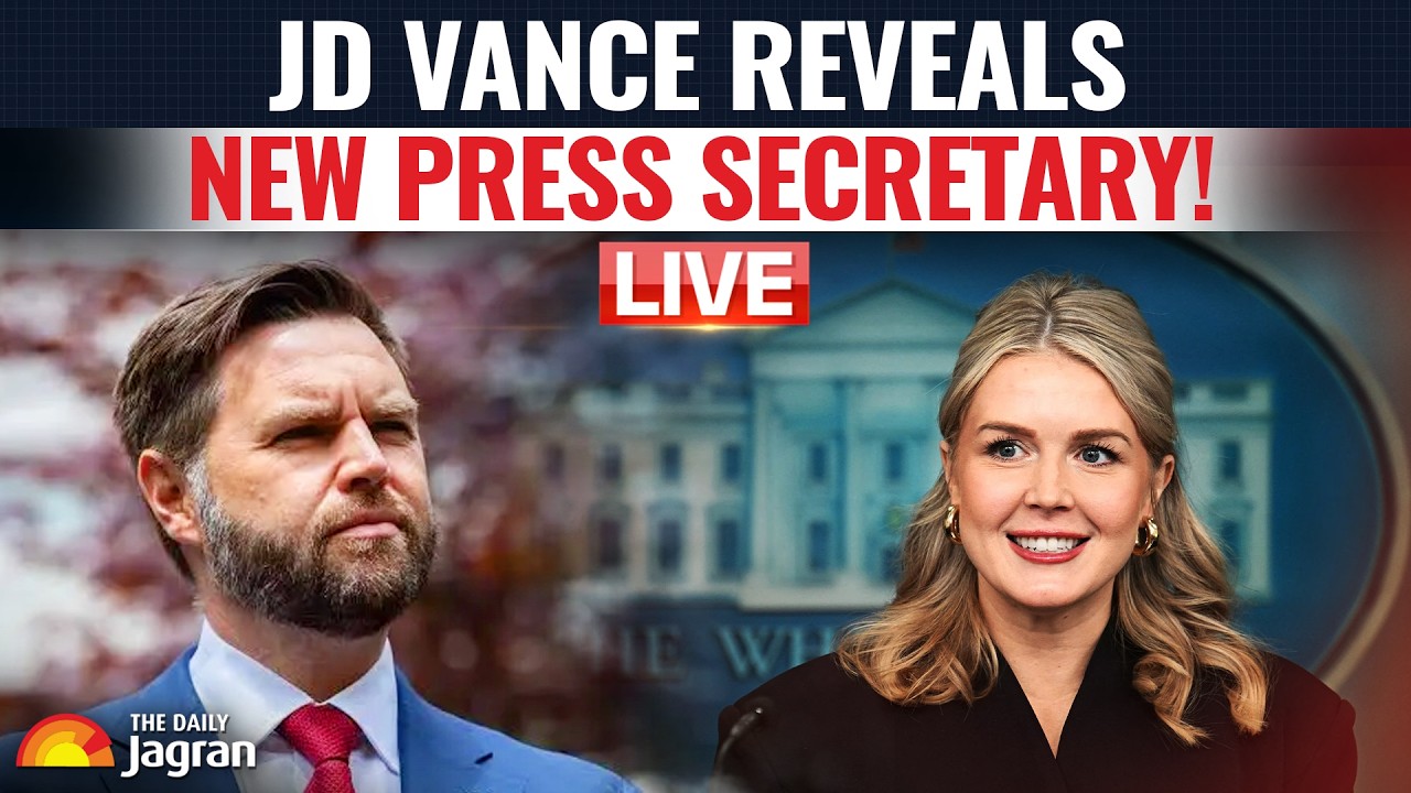 LIVE: Vice President JD Vance Unveils White House Press Secretary Replacement!