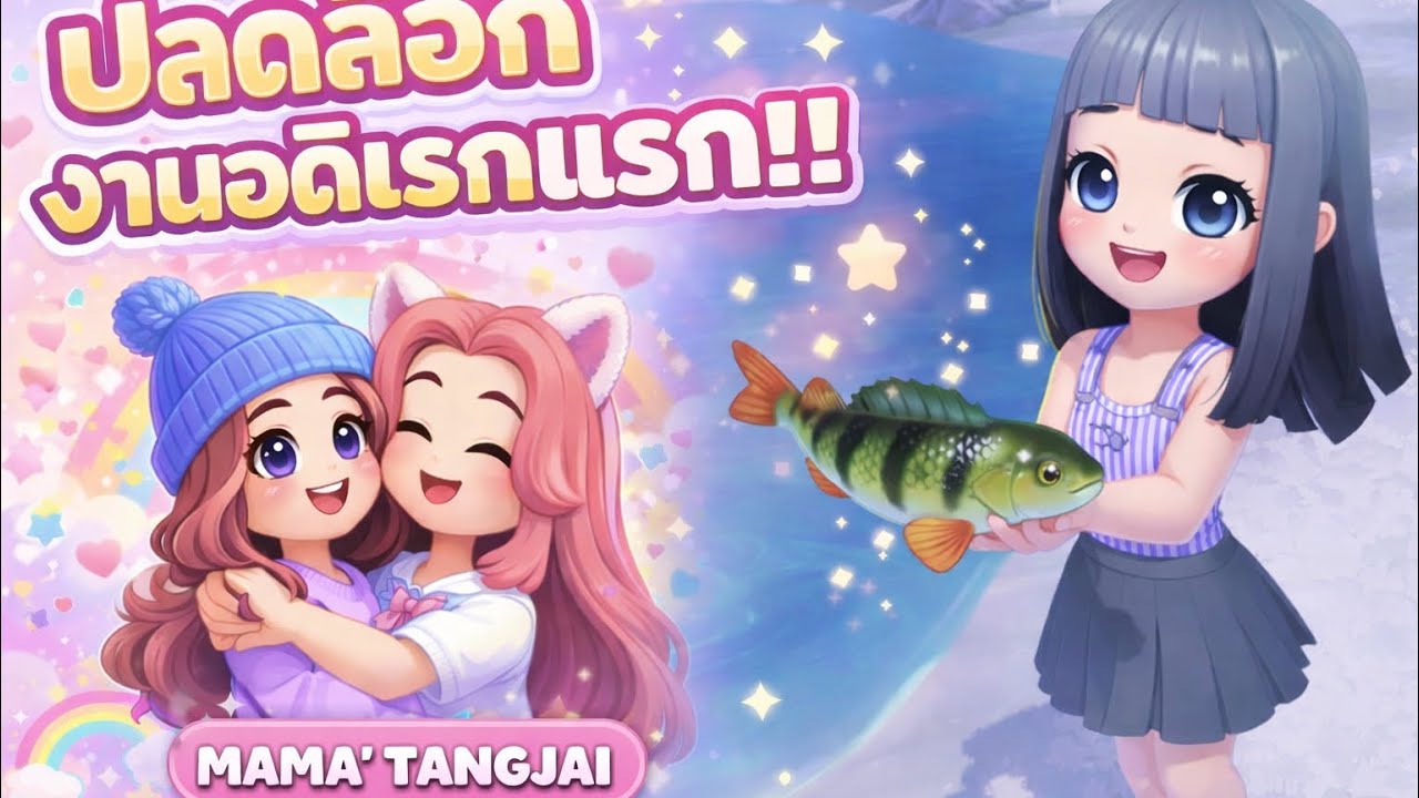 🐠🐟ปลดล็อกงานอดิเรกแรก!!🏡🏝️ #heartopia #games #gaming #hobby #familytime #ตกปลา 