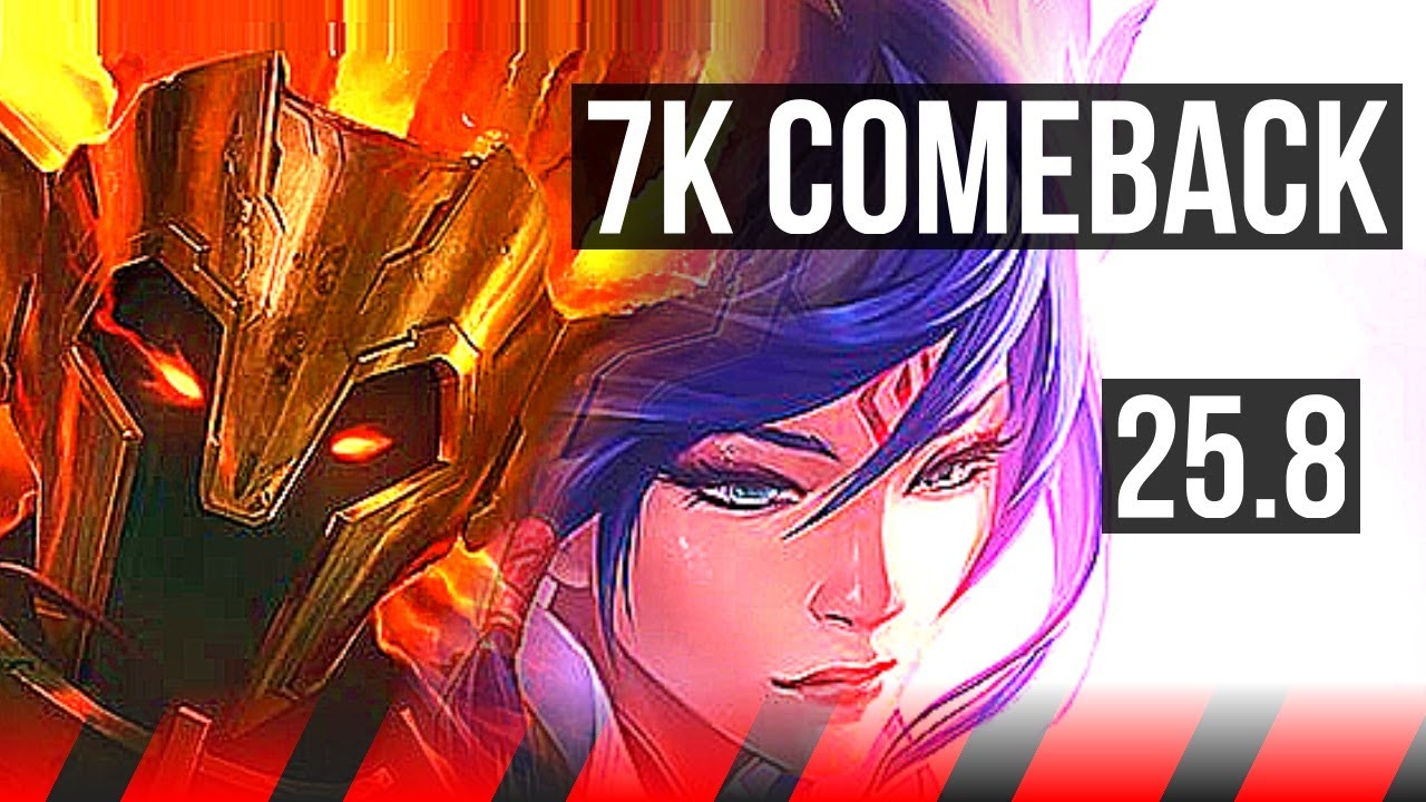 MORDEKAISER vs FIORA (TOP) | 7k comeback, 9 solo kills, 50k DMG, 12/2/5 | KR Diamond | 25.8