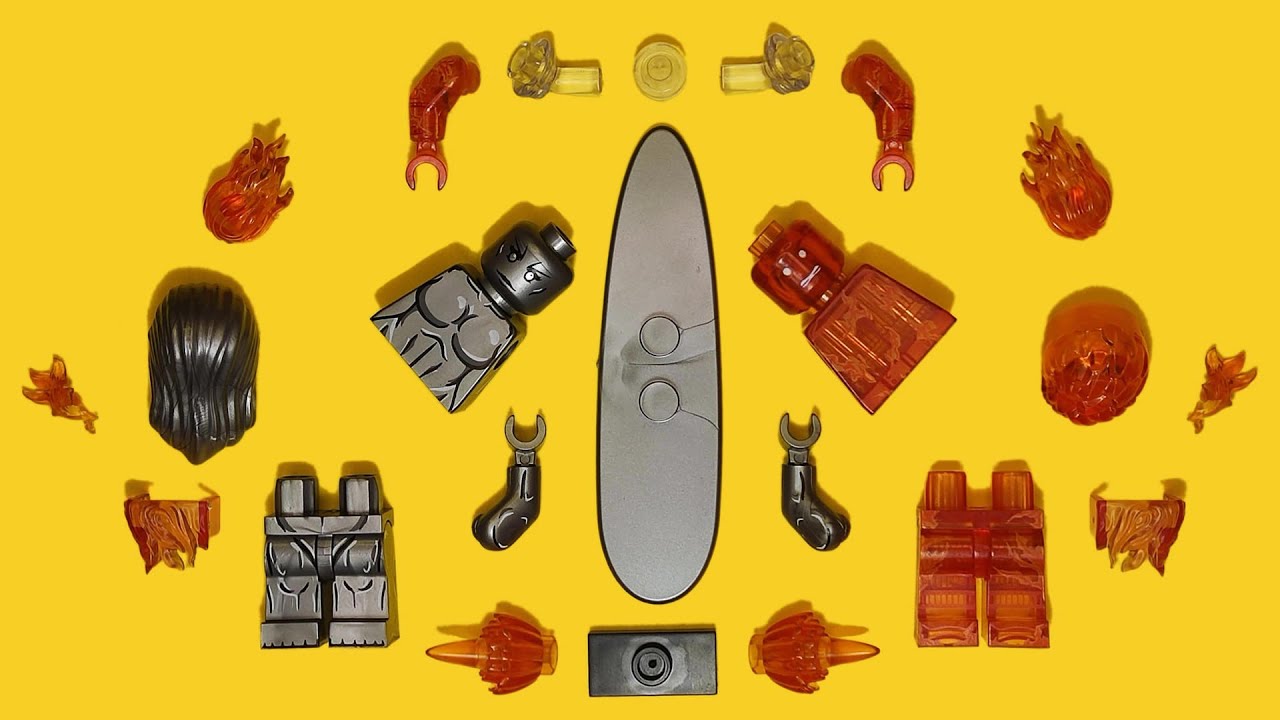 LEGO Human Torch & Silver Surfer | The Fantastic Four: First Steps | Unofficial Minifigure | Marvel