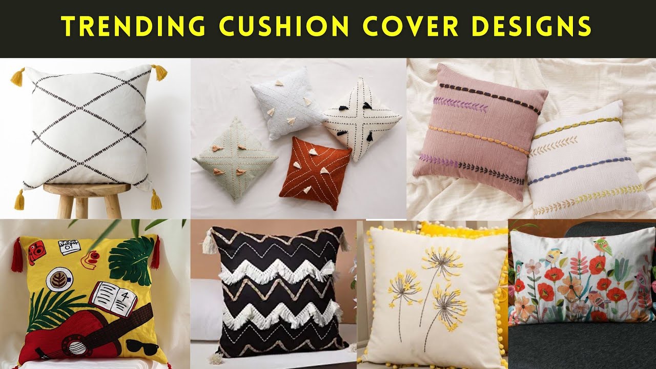Amazing Cushion Covers Designs -2024 || Embroidered,Tassels cushions cover inspiration video#cushion