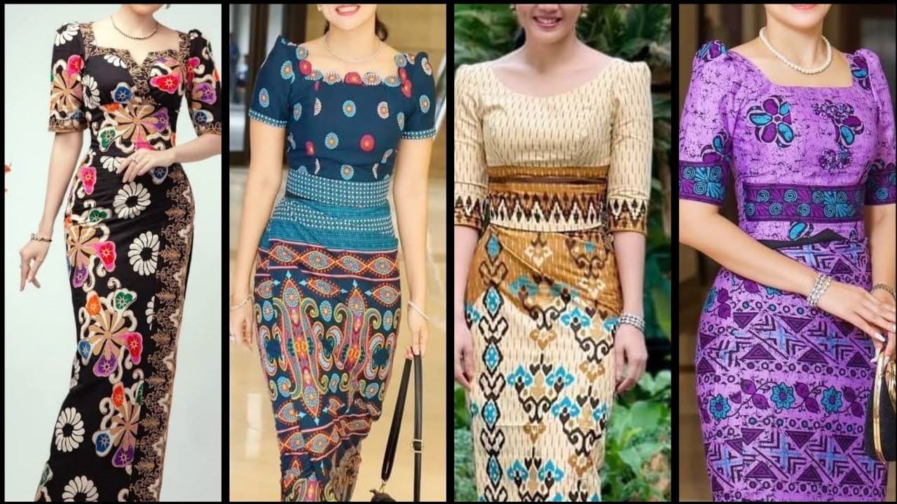 So stylish and amazing looking ideas of Myanmar traditional dresses and Burmese dresses part 2