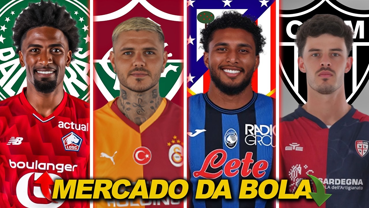 Palmeiras quer Alexsandro, Atlético Madrid perto de Ederson, Mauro Icardi no Flu? | MERCADO DA BOLA