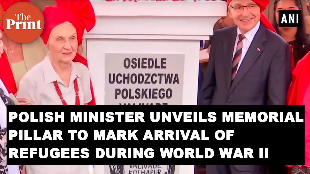 Polish Minister unveils memorial pillar to mark arrival of refugees during World War II