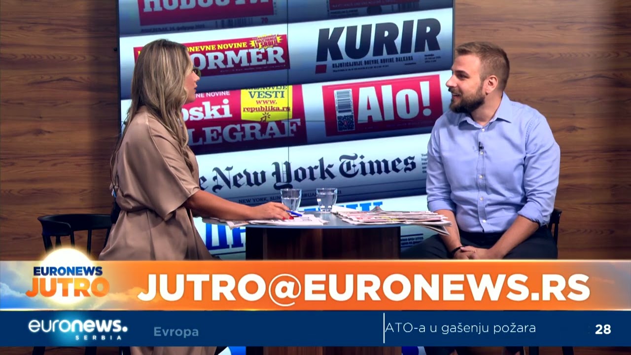 Filip Grbić u prelistavanju štampe│Euronews Jutro