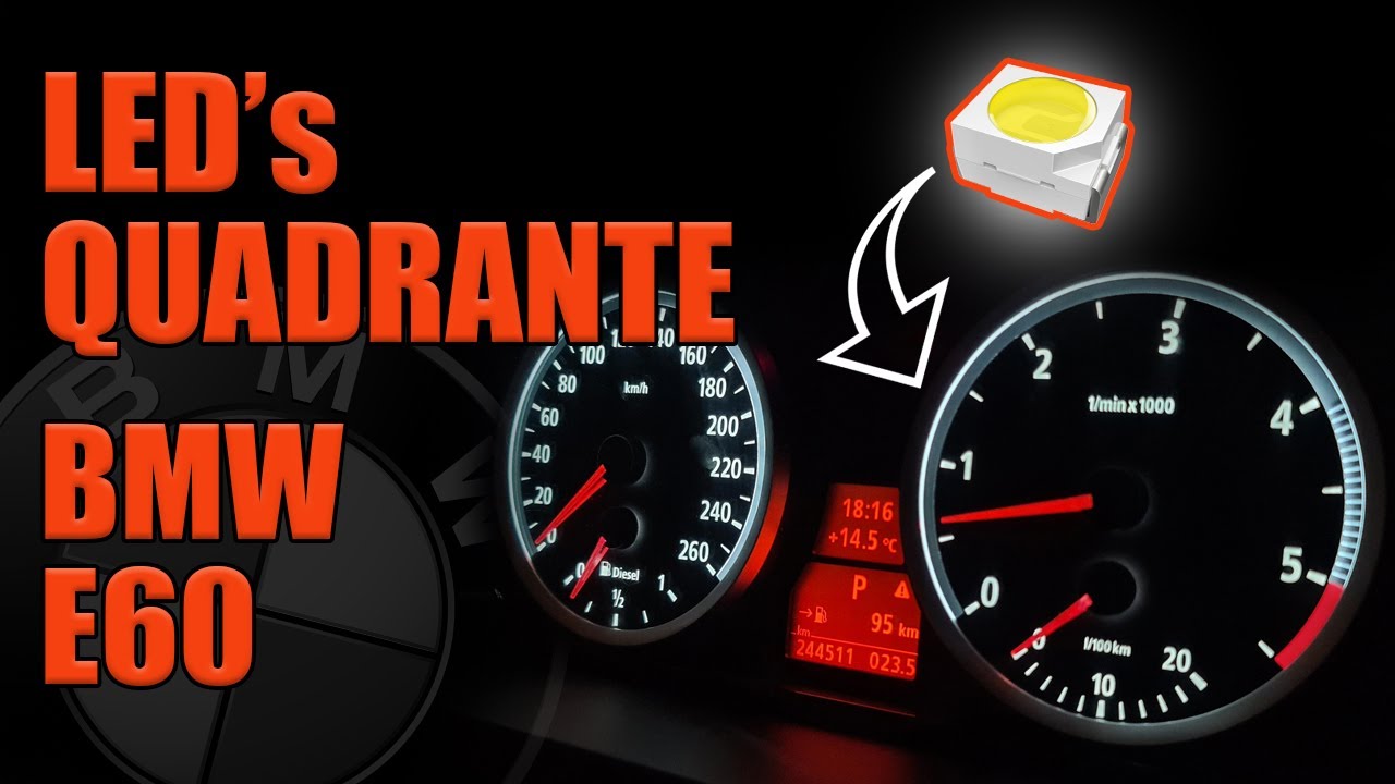 Trocar os LED's do Quadrante | BMW E60 | DIY