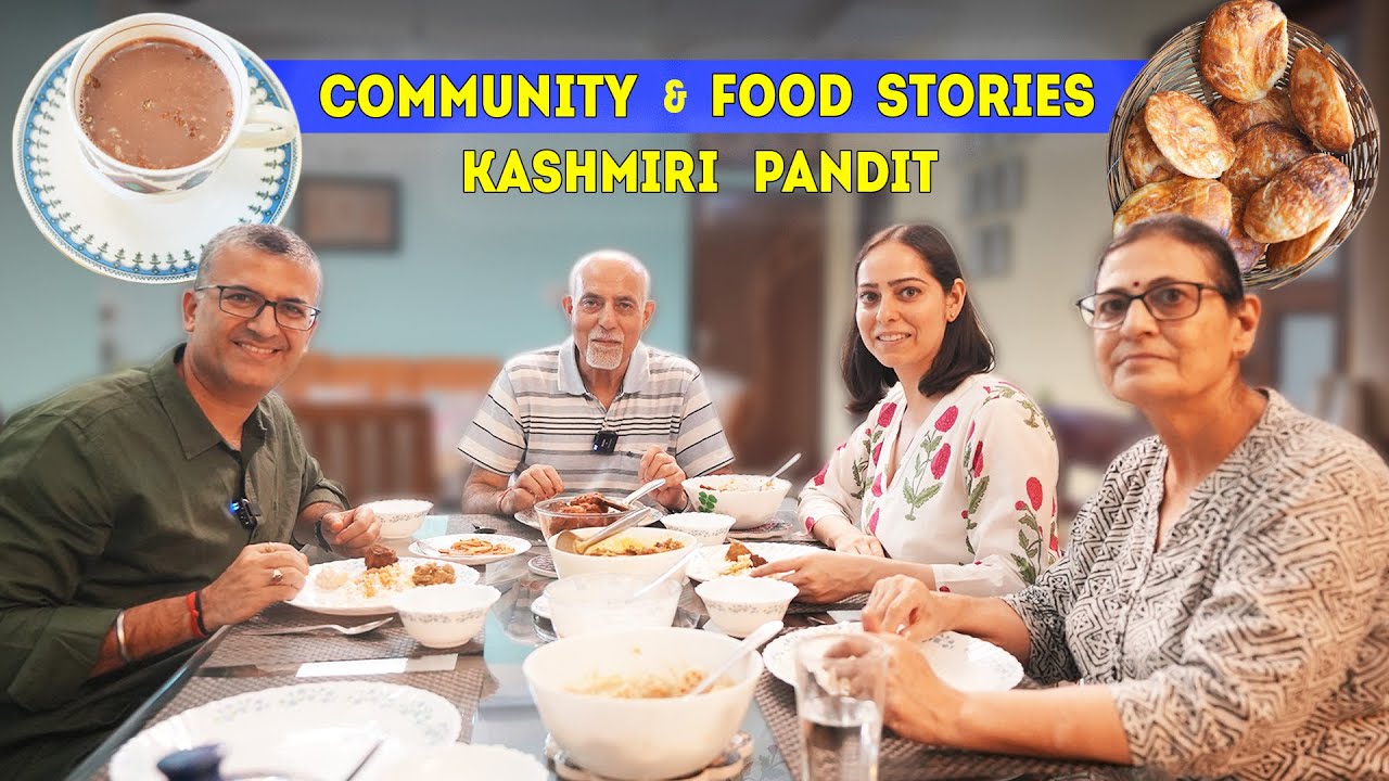 Kashmiri Hindu/Pandit Cuisine l Kandur Bread Shop + Mutton (Roganjosh + Kaliya) + Nadru Yakhni Churm