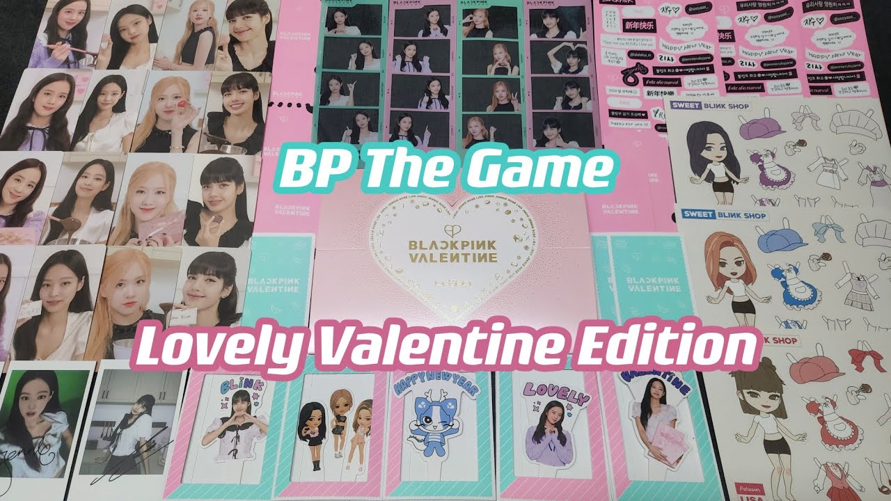 [Unboxing] BLACKPINK - The Game Photocard Collection 'Lovely Valentine Edition' (with POBs)