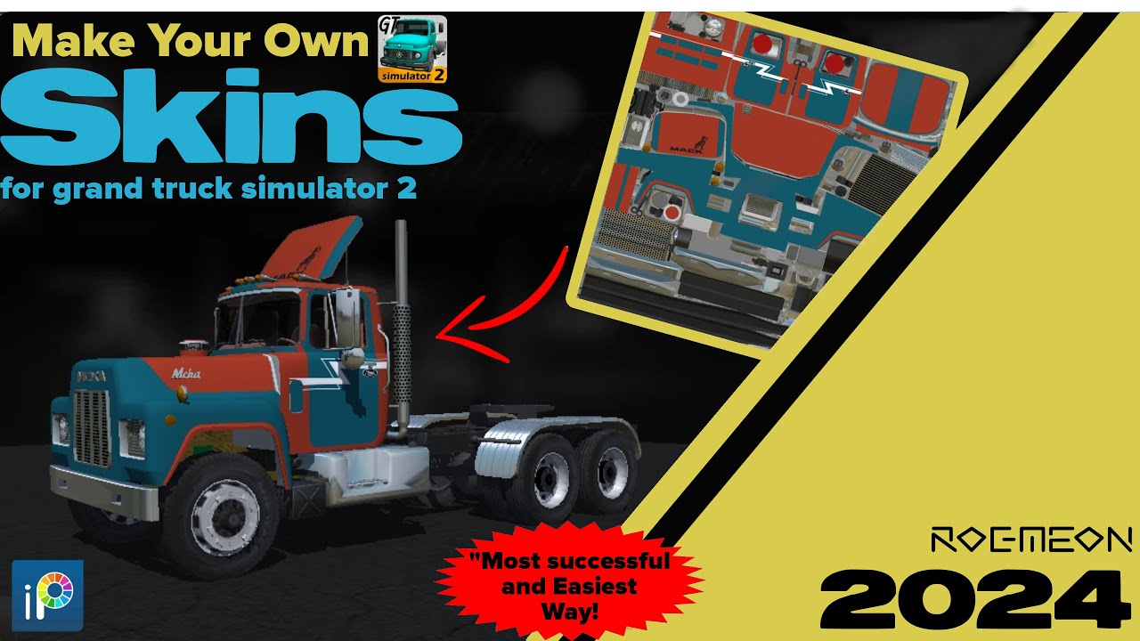 how to create skin for grand truck simulator 2|como hacer una skin 2024