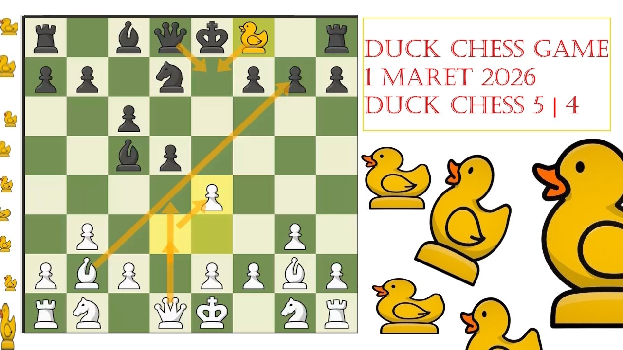 [01V0326]  Duck Chess Game - 5 | 4  Minute  Duck Chess