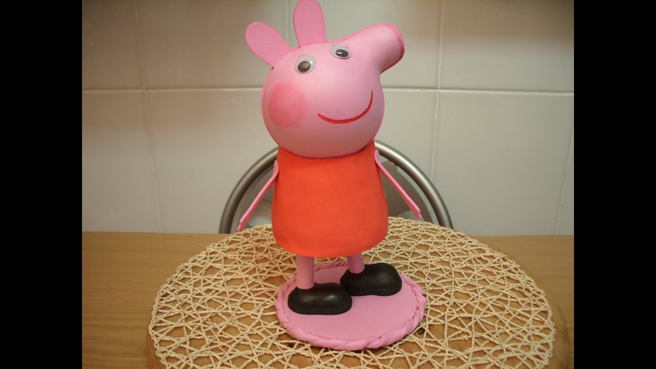 Como hacer fofucha cerdita Pepa Pig  #Fofucha #Cerdita #Pepapig