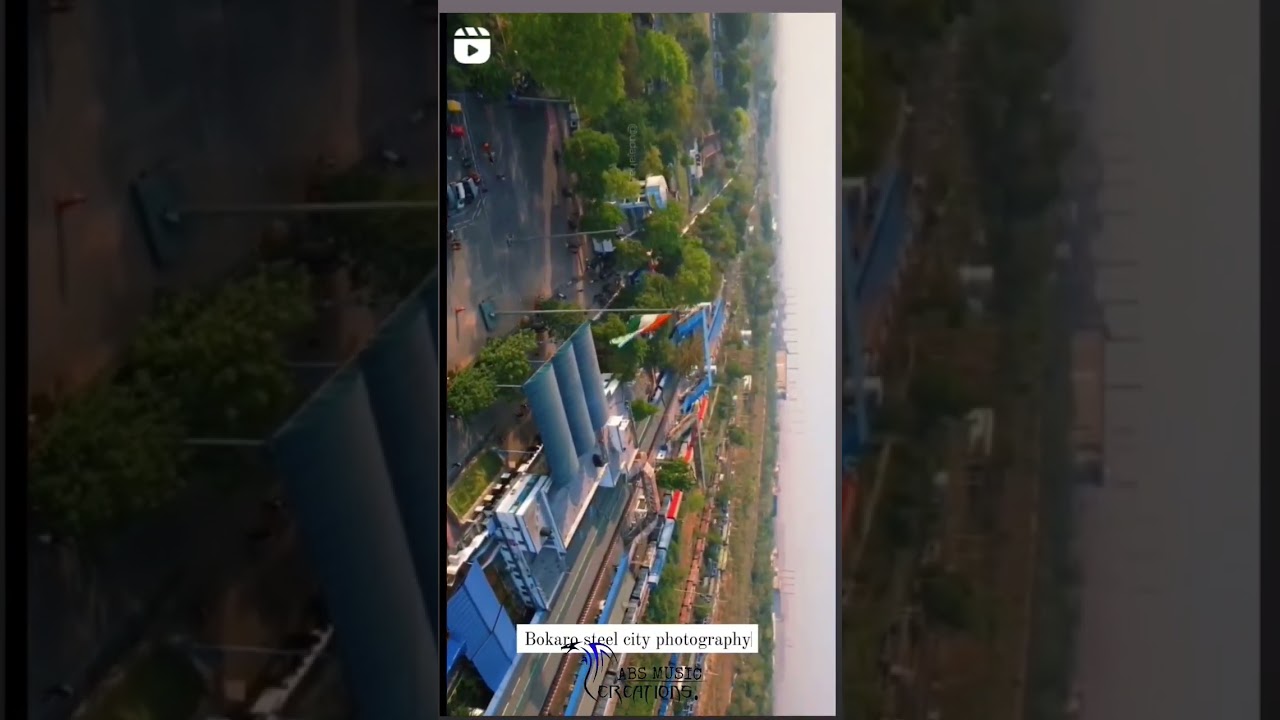welcome to bokaro steel city in drone shots in view of video 4k