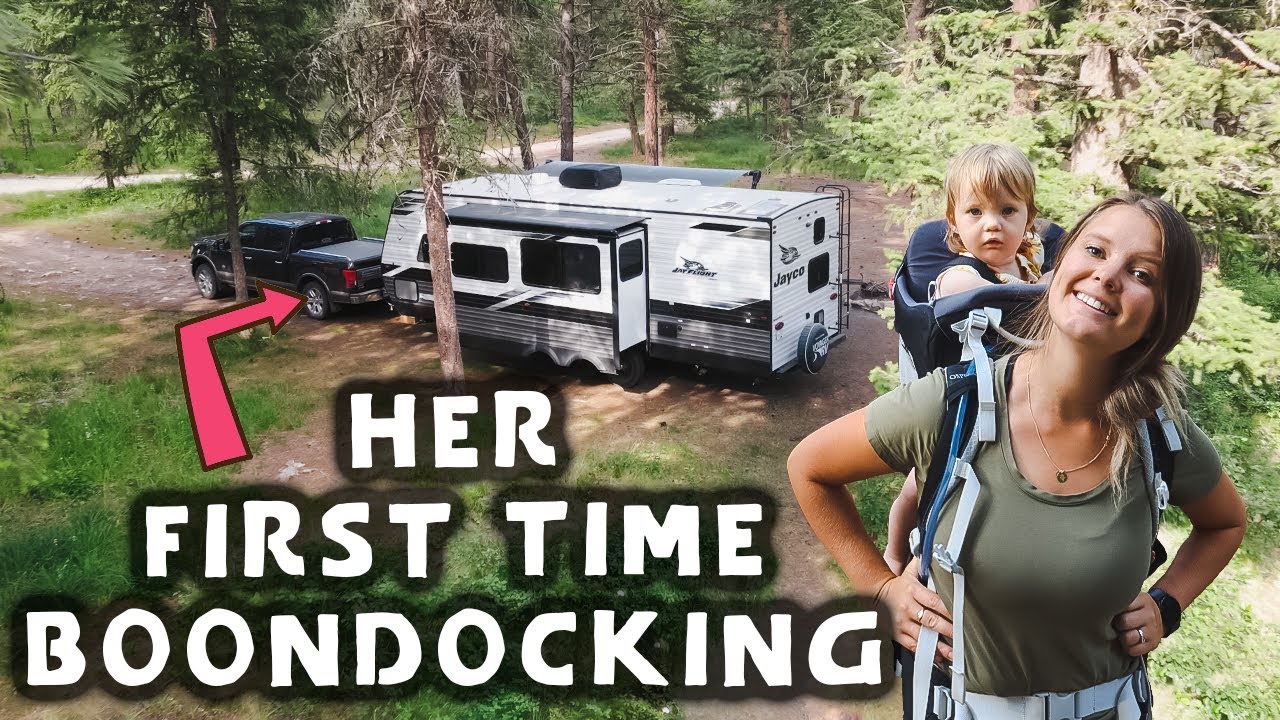 FIRST National Forest FREE Camping - SINGLE LANE with a 30ft Trailer!