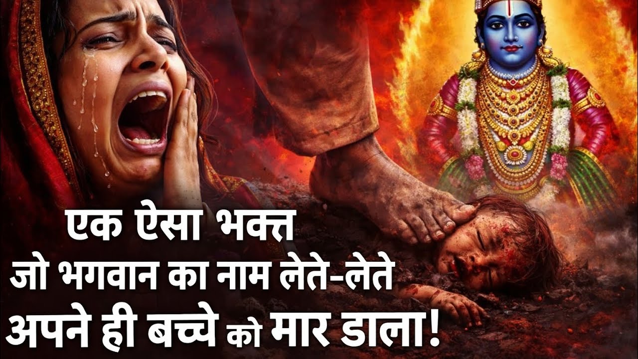 😔एक ऐसा भक्त जो भगवान के नाम लेते लेते अपने ही बच्चे को मार डाला, भगवान भी उसकी भक्ति देखकर कप उढे..
