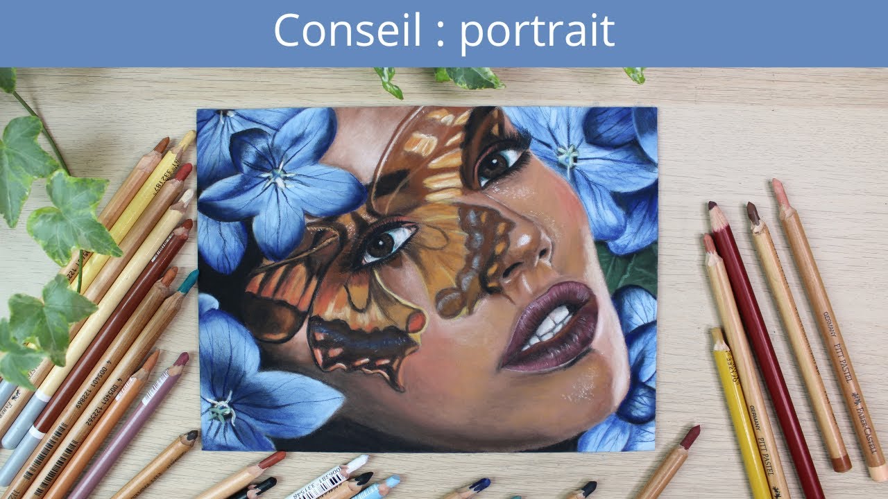 Comment dessiner un portrait aux pastels secs