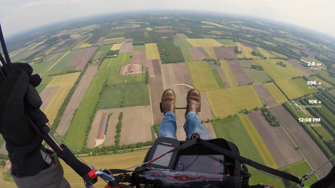 PARAGLIDING FLIGHT NETHERLANDS 12/5/2018