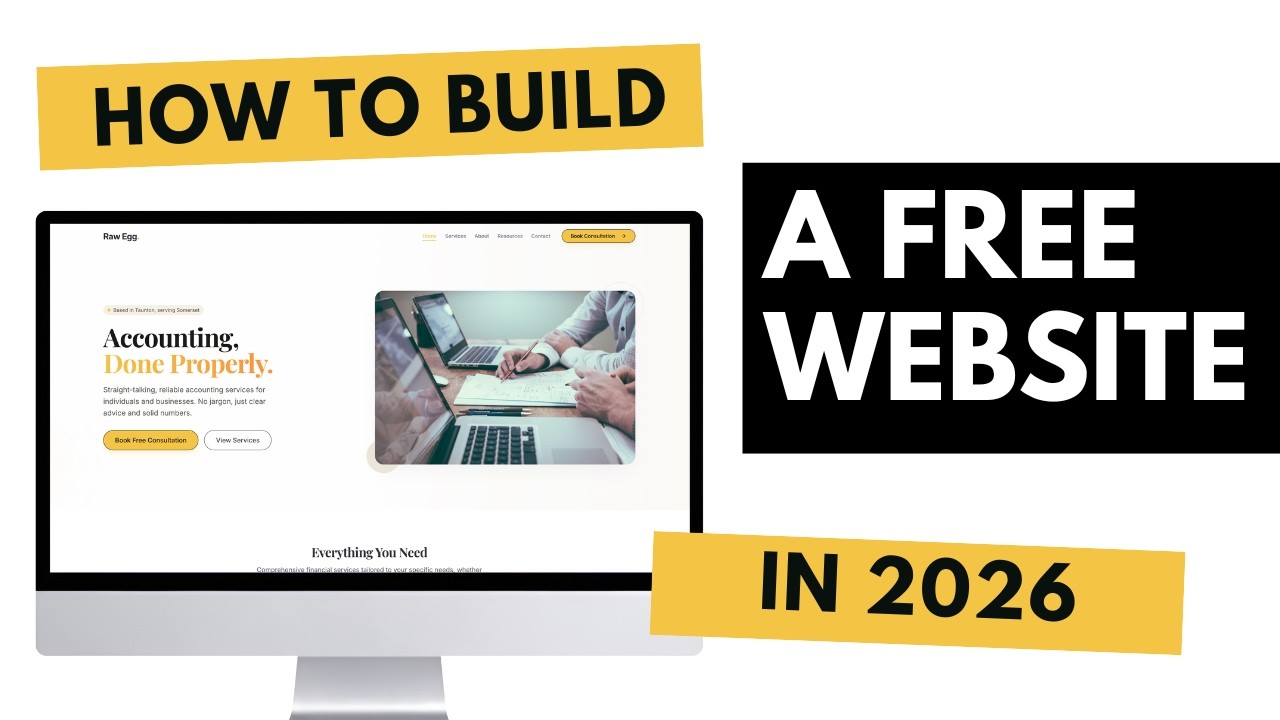 How to build a free website in 2026