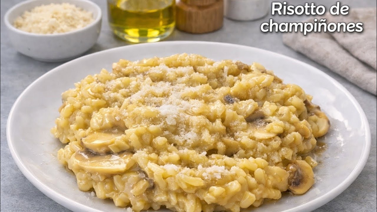 🍚🍄 El RISOTTO de champiñones más cremoso que vas a probar 