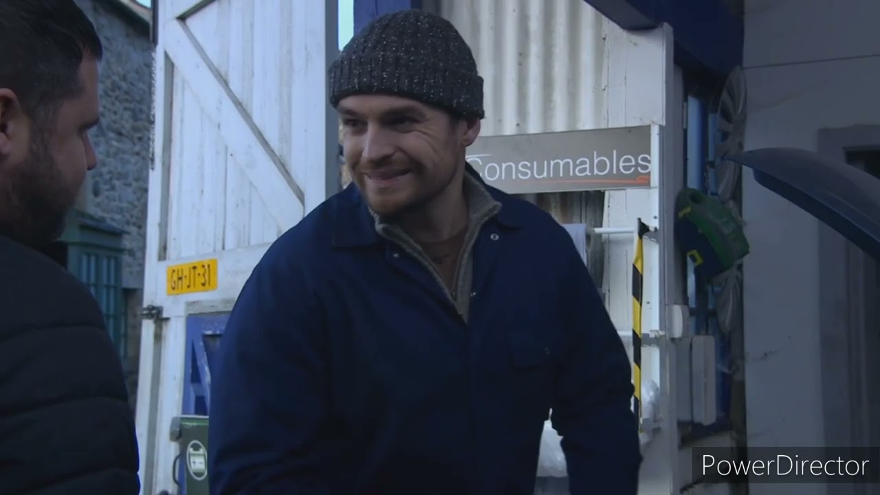 Emmerdale - Cain Is Not Happy To See Aaron Snooping Around The Garage (1st February 2024)