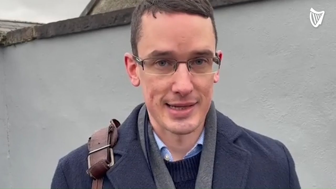 Enoch Burke talks about failings of the media as he leaves school on Monday afternoon