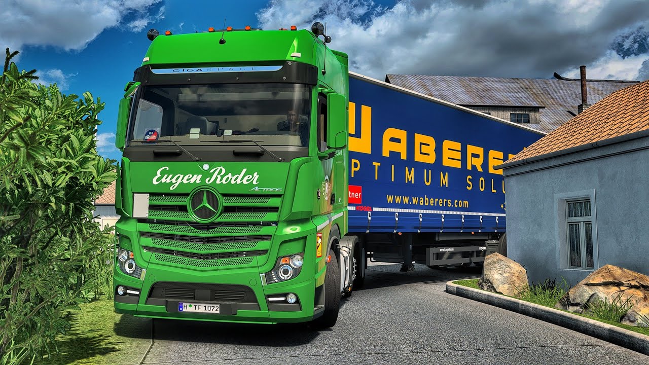 Scenic Drive Through Austrian Alps | #ets2 1.55
