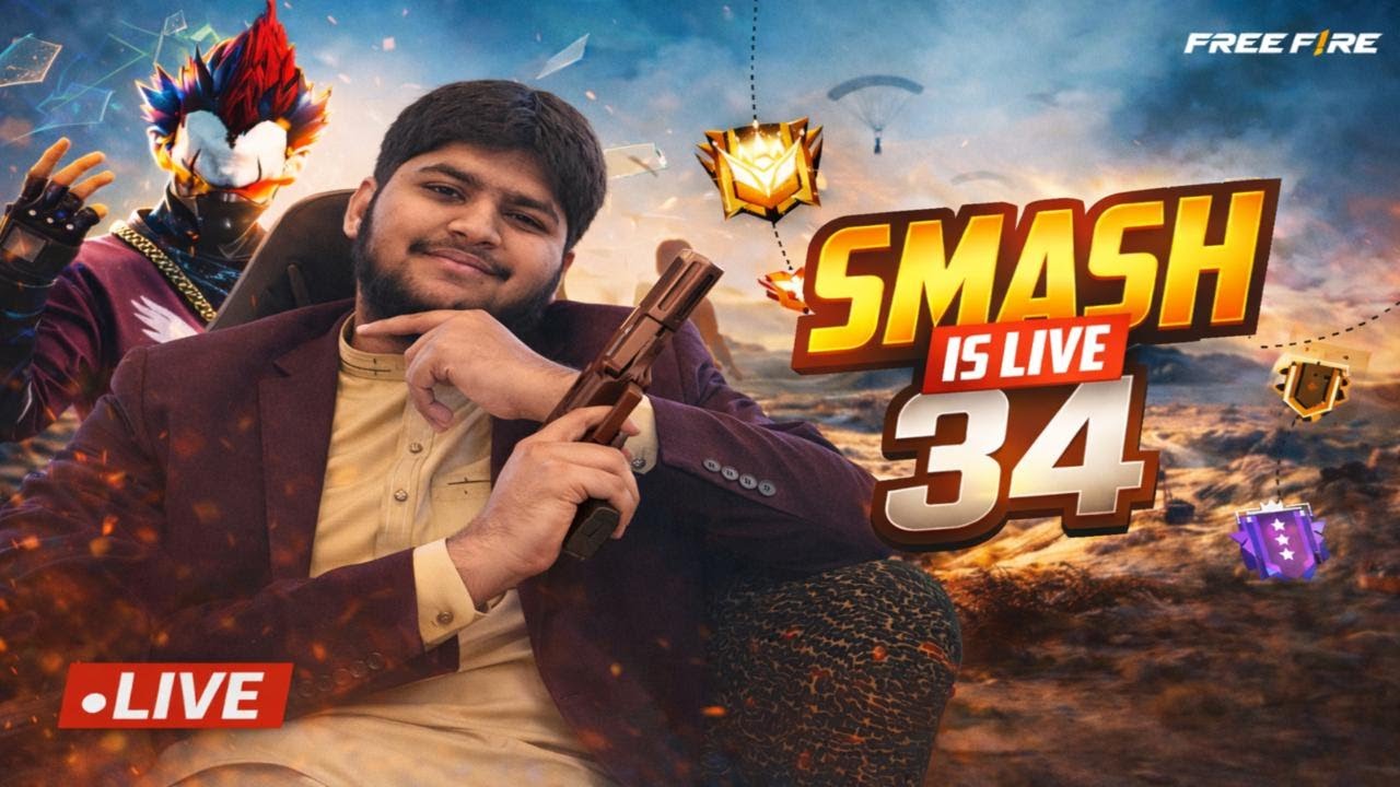🔴[Live]💎 Diamond Giveaway + Rank Push | Custom OF FREE FIRE🔥!!