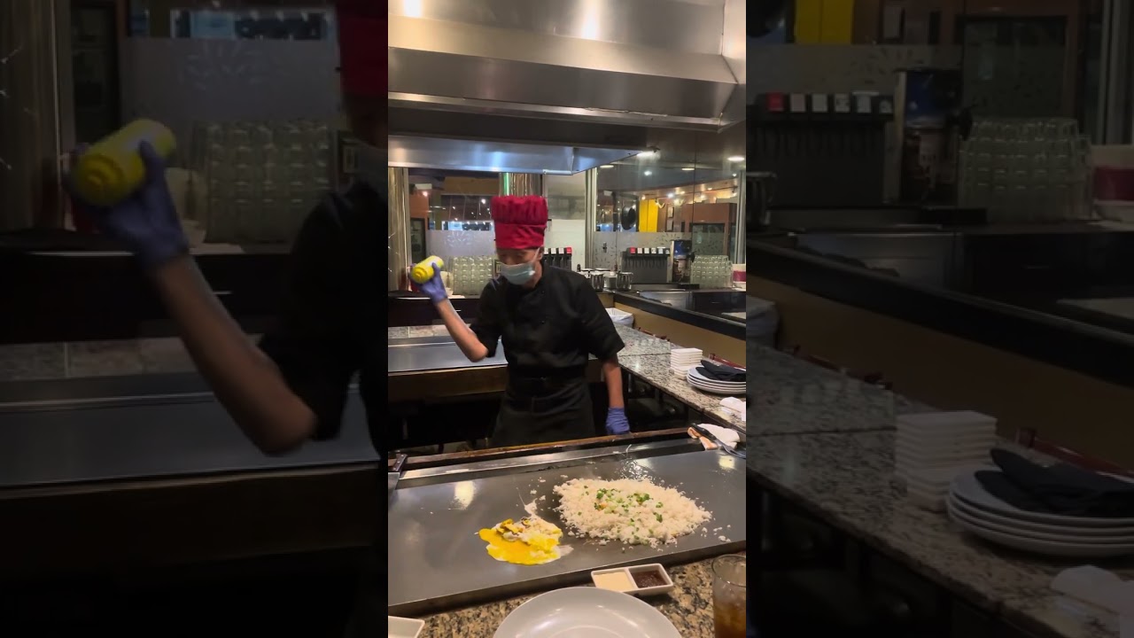 Hibachi show and cooking in Amura