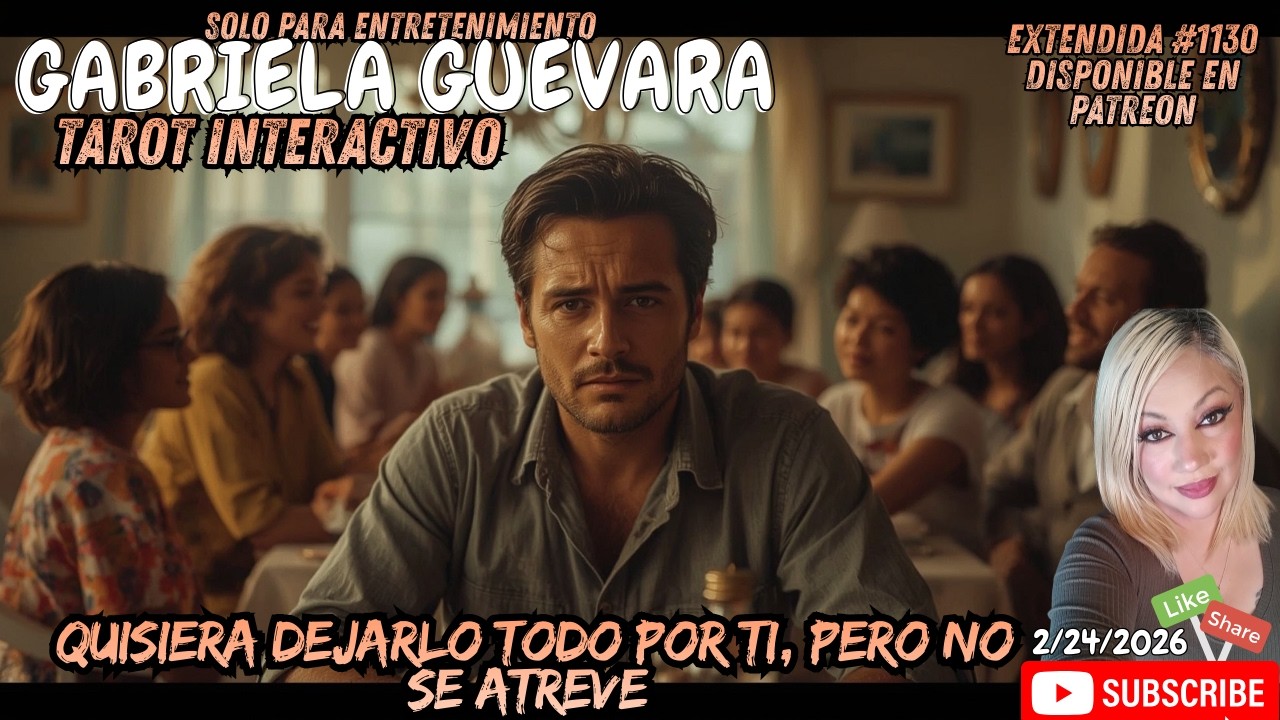Quisiera dejarlo todo por ti, pero no se atreve #tarot EXTENDIDA #1130