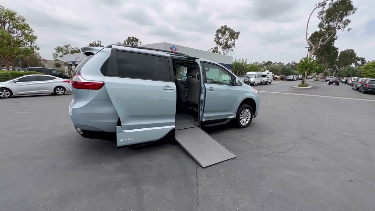 How it Works 2015 Toyota Sienna with VMI Northstar Power One Touch Infloor Ramp Wheelchair Van Demo