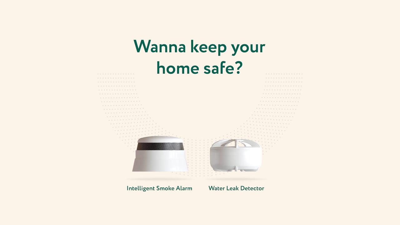Keep you home safe from fire and flood with the Intelligent Smoke Alarm and Water Leak Detector