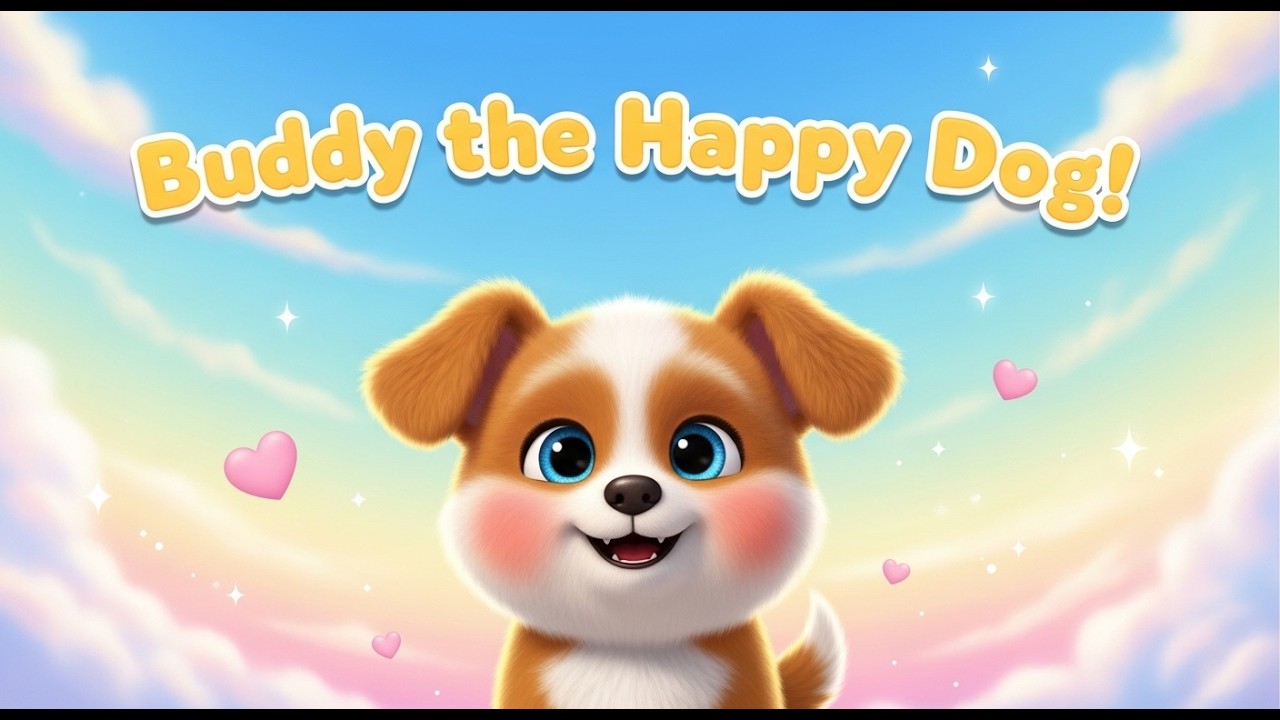 Buddy the Happy Dog 🐶 | Cute Dog Story for Kids | Fun Animated Poem