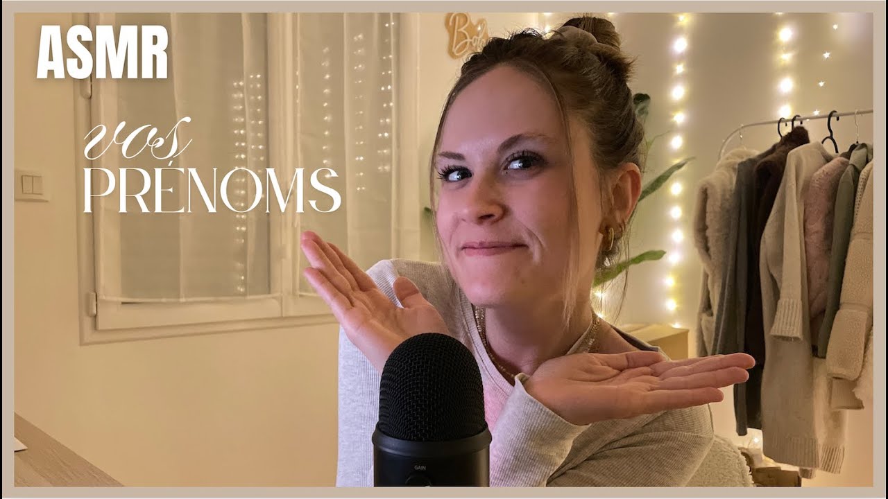 ASMR FR ⎮Vos prénoms (visuels et chuchotements intenses) 🫠🫦