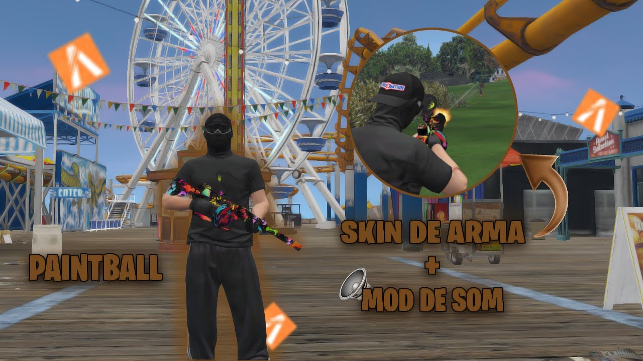 MOD DE SOM E SKIN DE ARMA PAINTBALL FIVEM - ATUALIZADO 2025