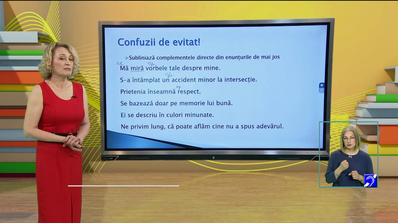 TeleŞcoala: Limba şi literatura română clasa a VIII-a – Complementul direct și Completiva Directă