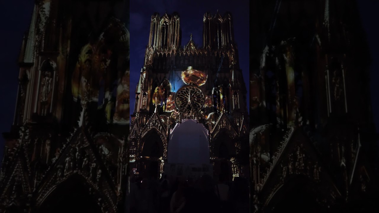 Regalia, spectacle sur la cath&eacute;drale de Reims LASER SHOW
