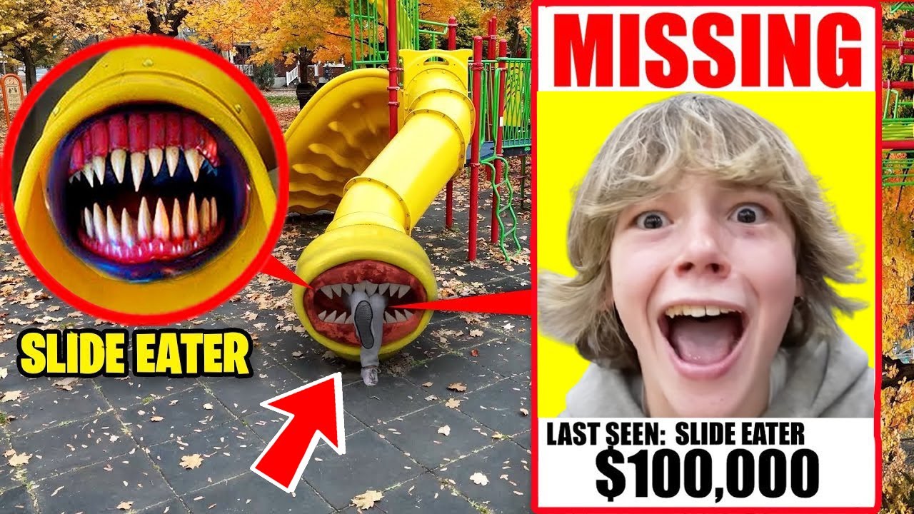 Ого!! 67-летний ребенок-мем пропал с детской площадки Slide Eater в 3 часа ночи!!