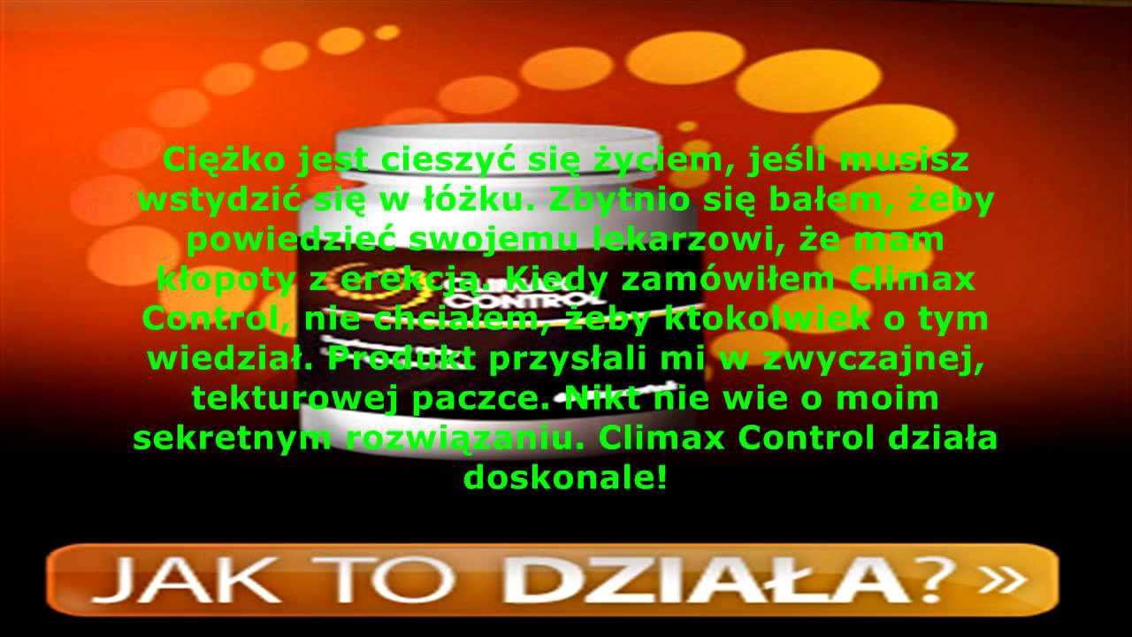Climax control opinie - przedwczesny wytrysk leczenie