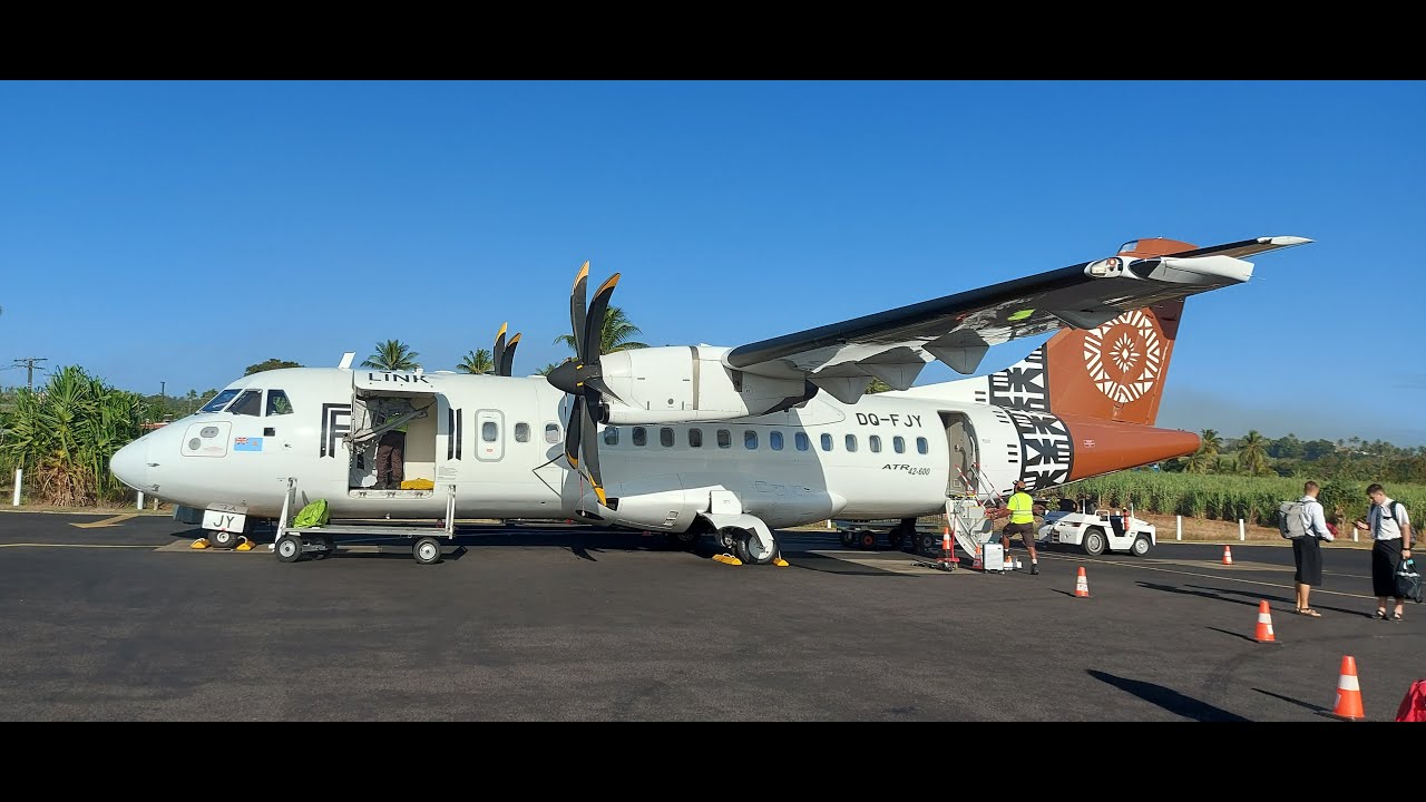 Fiji Link ATR 72-600 Takeoff Runway 27 Nadi Fiji Islands 🇫🇯 #fijiislands #fijiairways #atr72