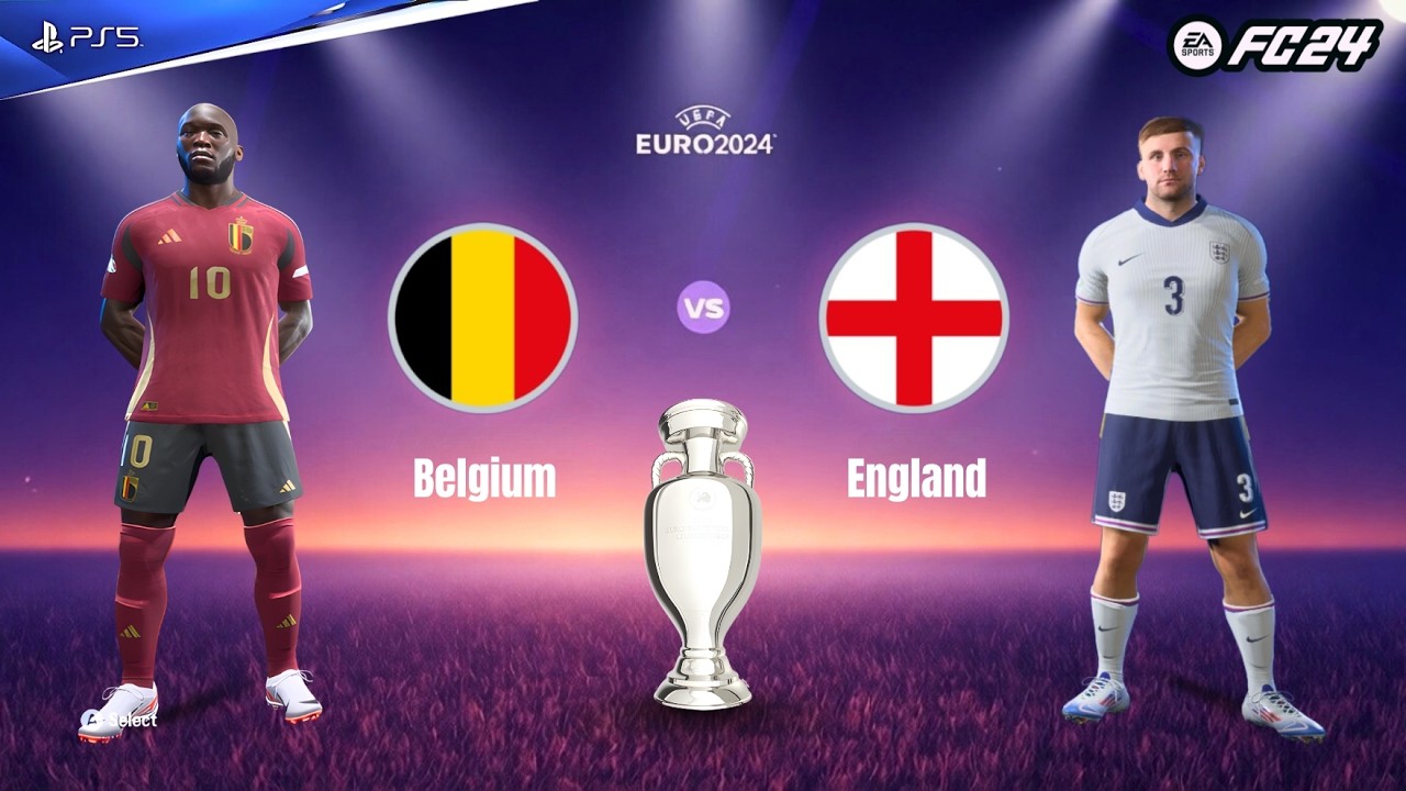 FC 24 | BELGIUM vs ENGLAND | Euro 2024 Highlights | Lukaku 91' Hat-Trick Stuns England! (3-2) #fc24