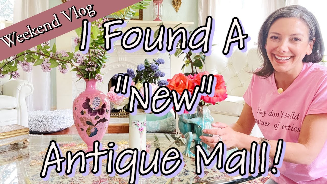 Thrift and Antique Shopping for Home Decor - Spring Cottage Flower Gardening | Vlog