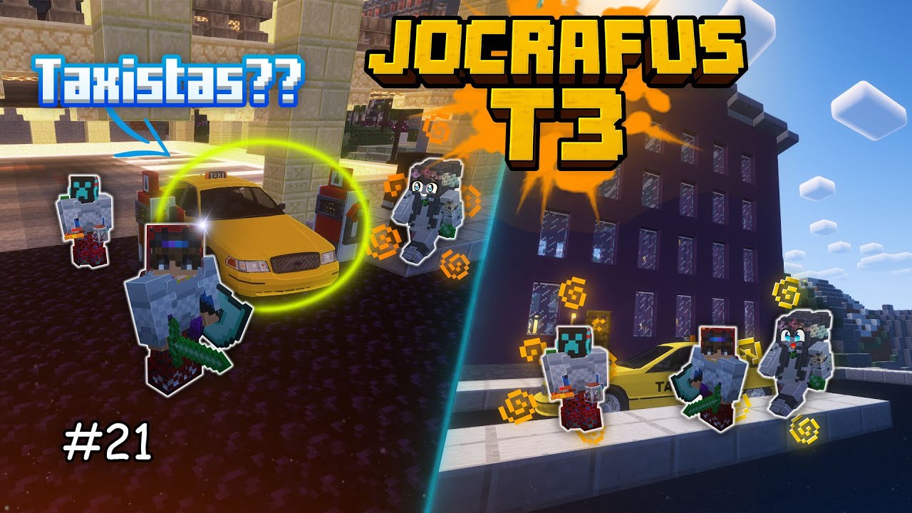 🚕Nos hacemos taxistas por un día 🎉!!! ッ#21 Jocrafus T3