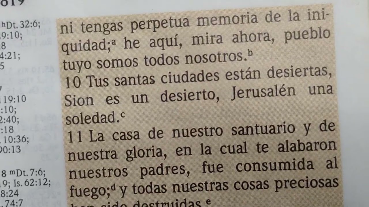 Eres justo con tu projimo? Lectura Biblica ISAIAS capitulo 64
