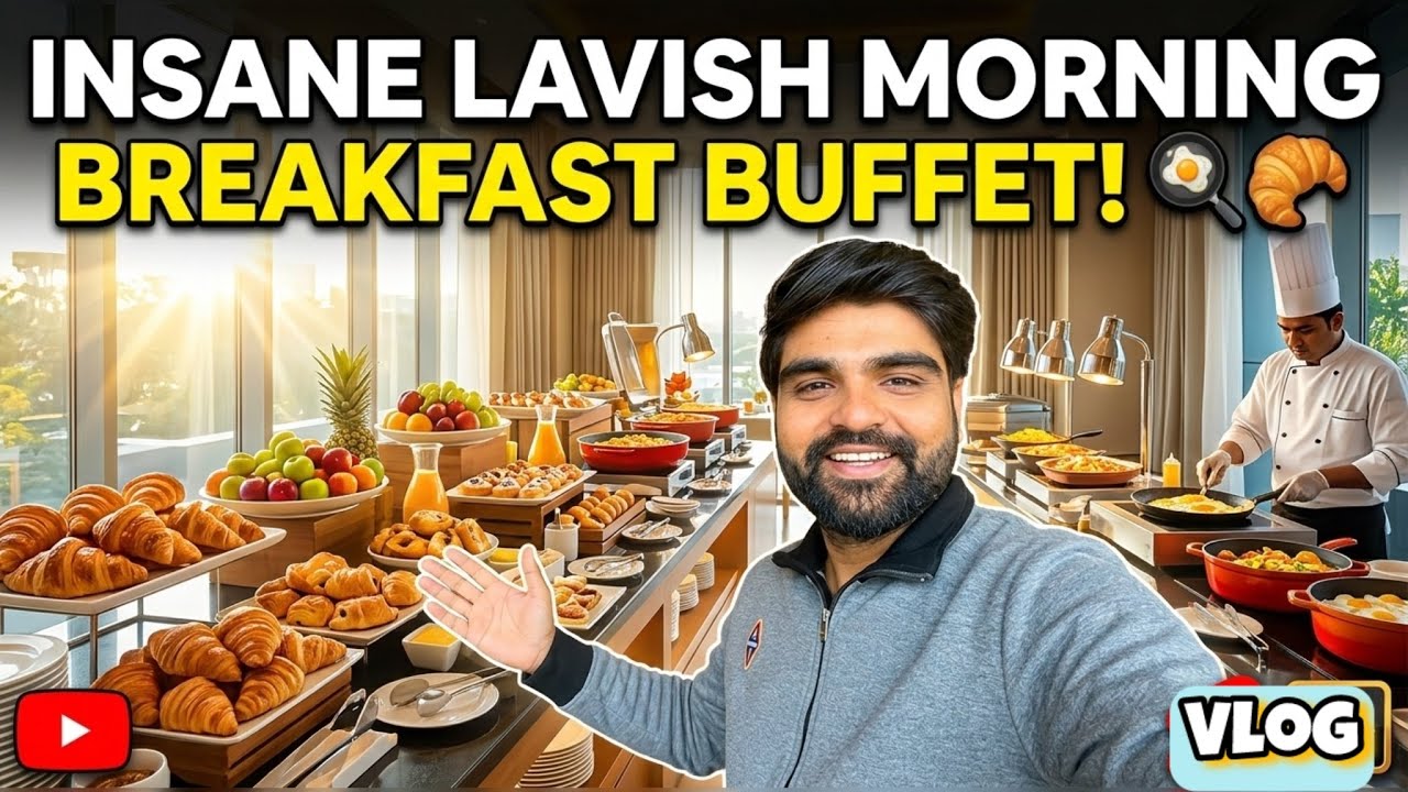 Royal Breakfast Buffet in Kanpur 🍽️  | Road Trip to Meerut Begins #vlog @Umishvlog 