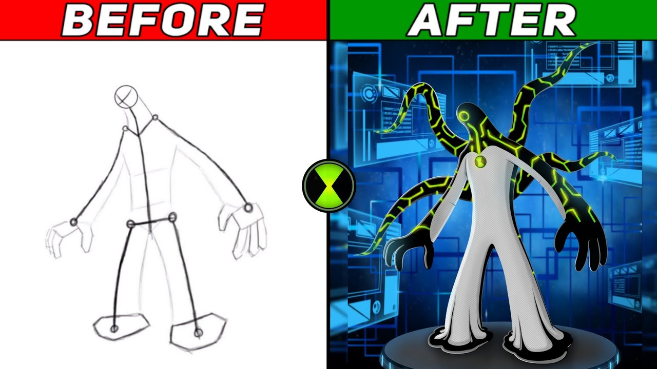 Fan Art Ben 10 - Upgrade [Classic Version] || Ben 10 Alien Drawing