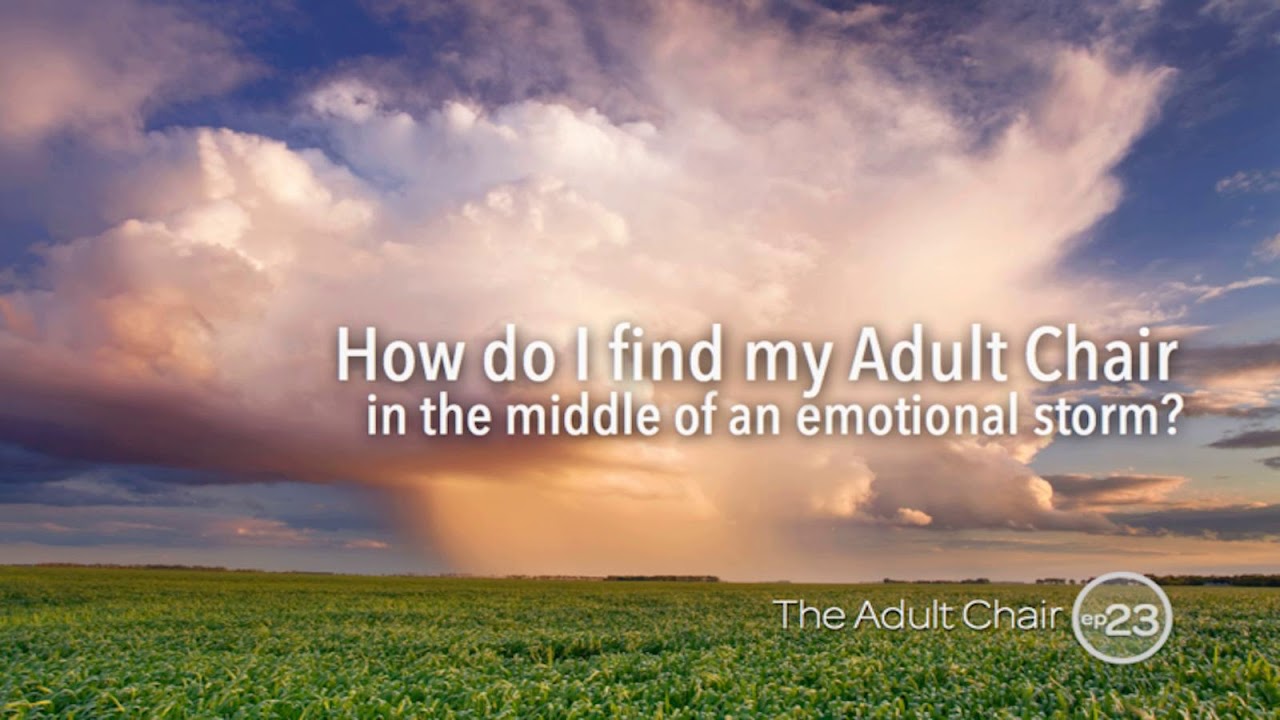 The Adult Chair Podcast 23: How do I find my Adult Chair in the middle of an emotional storm?